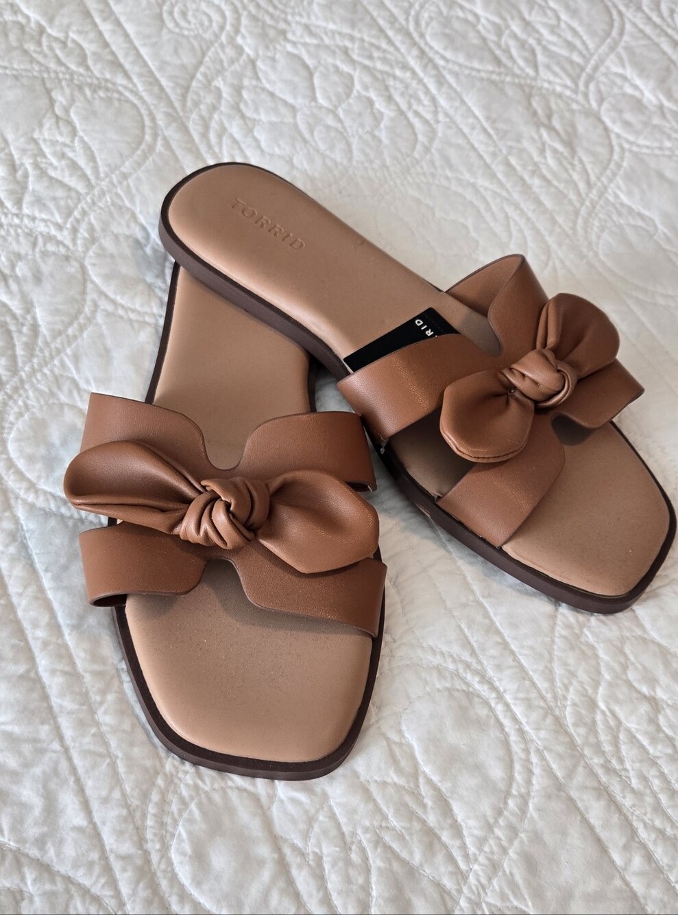 torrid Brown Vegan Leather Knot Sandals